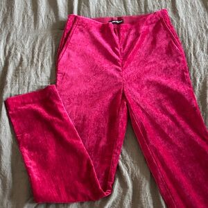Hilary Radley Red Velvet Pants Size XS
